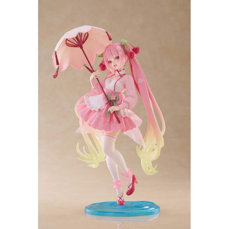 Hatsune Miku Newley Written Sakura Miku Sakura Dress Ver. Figure, 21 cm