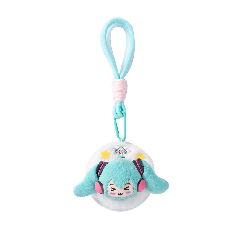 Hatsune Miku Squinting Eyes Plush Mirror Keychain