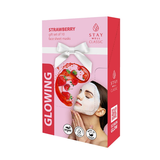 Stay Well Classic Sheet Mask Strawberry Glowing 10 kpl