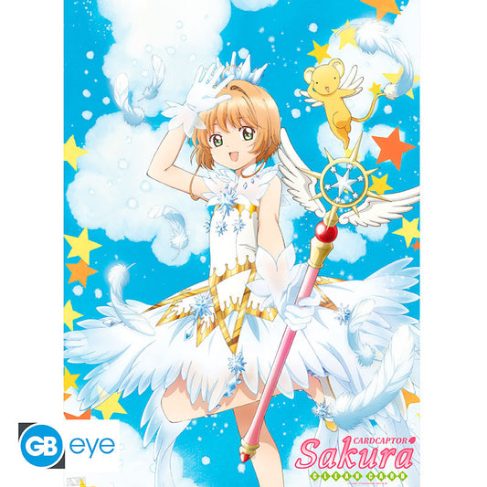 CARDCAPTOR SAKURA Sakura & Wand Juliste, 52 x 38 cm