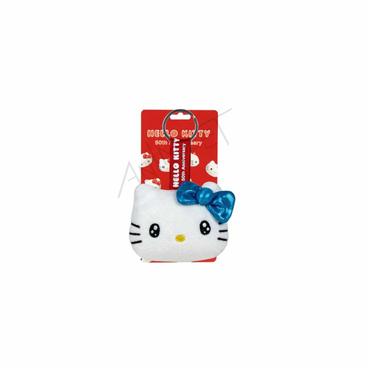 Hello Kitty 50th Anniversary Keychain, Cyan