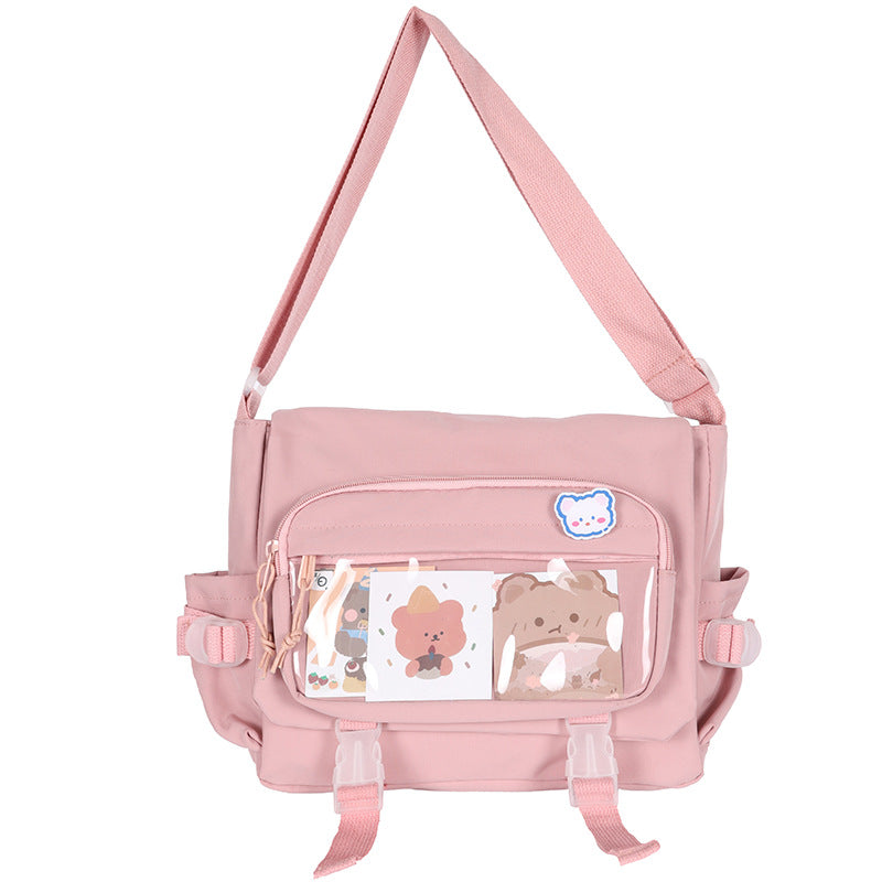 Kawaii Cute Clear Crossbody Ita Bag Pink