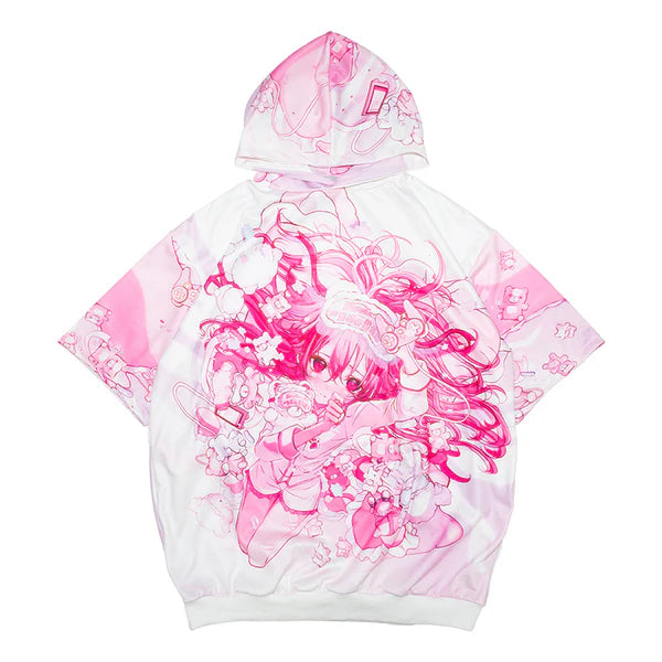 ACDC RAG SLEEPY BEAR Hoodie Short Sleeves