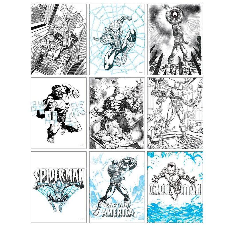 MARVEL Avengers värityskirjasetti