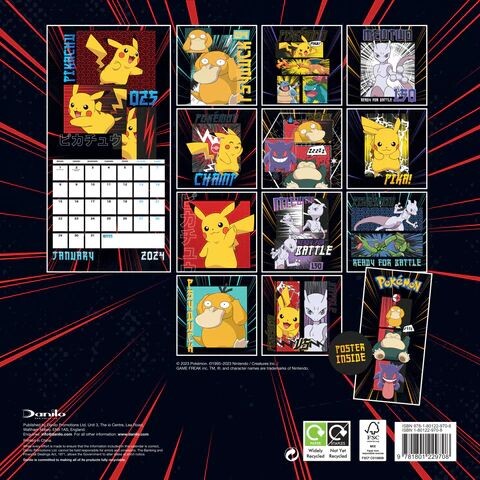 Pokemon Calendar 2024