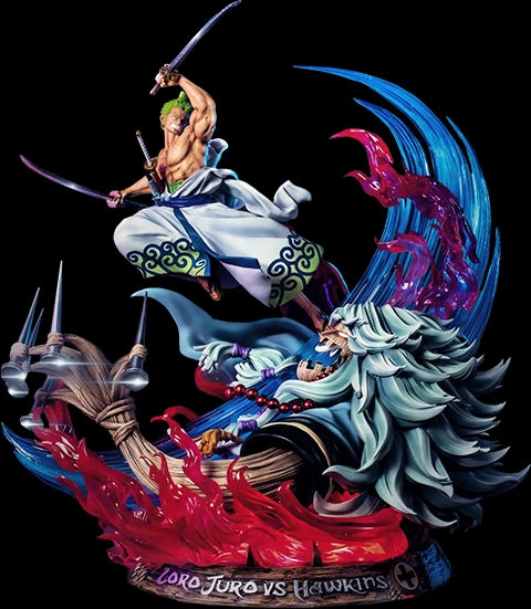 ONE PIECE Roronoa Zoro vs Hawkins Resin Statue by JIMEI Palace