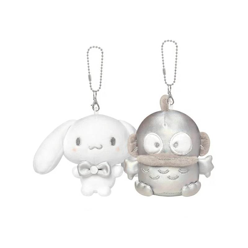 Sanrio Silver Magnetic Double Charm, Cinnamoroll/Hangyodon