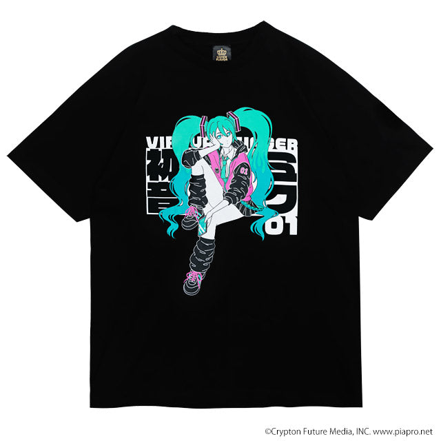 (Pre-Order) Hatsune Miku x Listen Flavor T-shirt Black