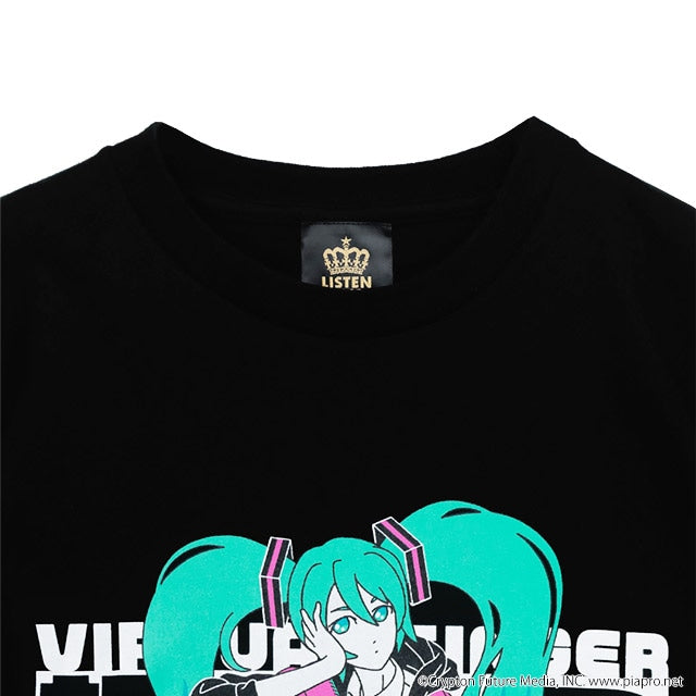 (Pre-Order) Hatsune Miku x Listen Flavor T-shirt Black