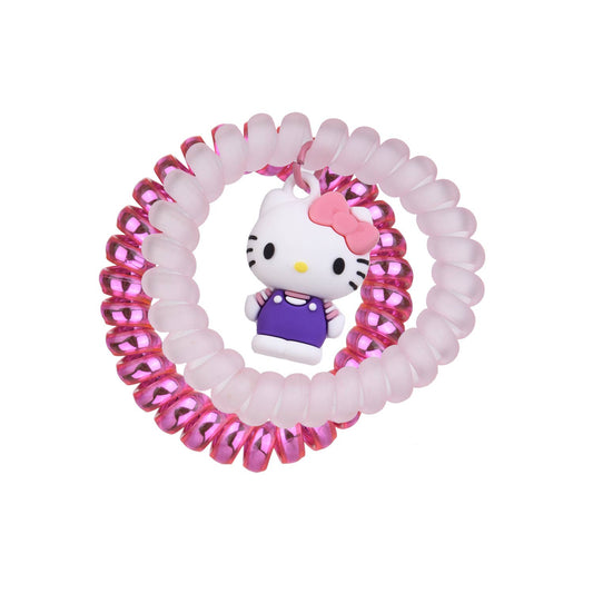 Set of 2 Hello Kitty Spiral Hair Elastics