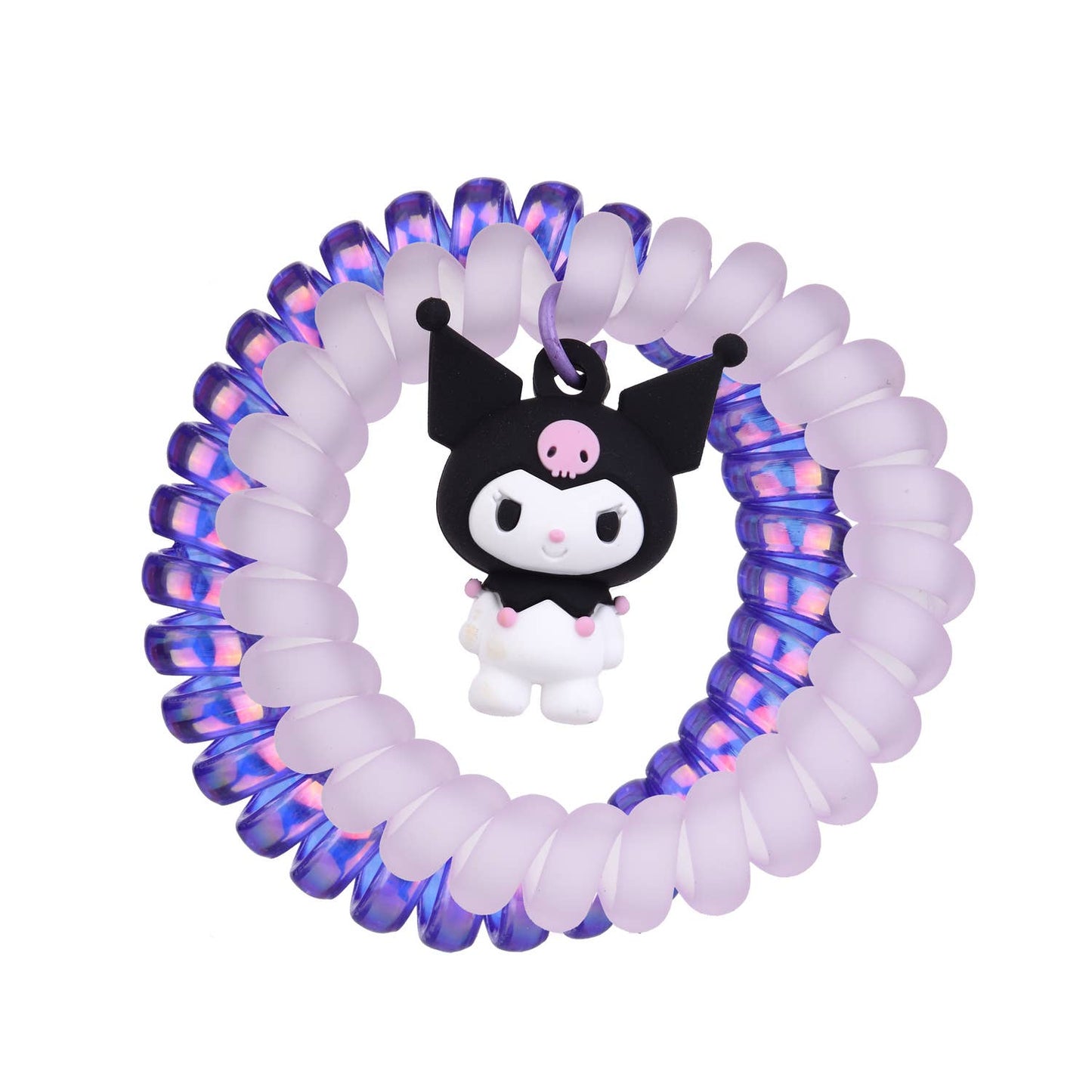 Set of 2 Spiral Hair Elastics Kuromi