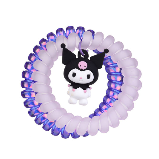 Set of 2 Spiral Hair Elastics Kuromi
