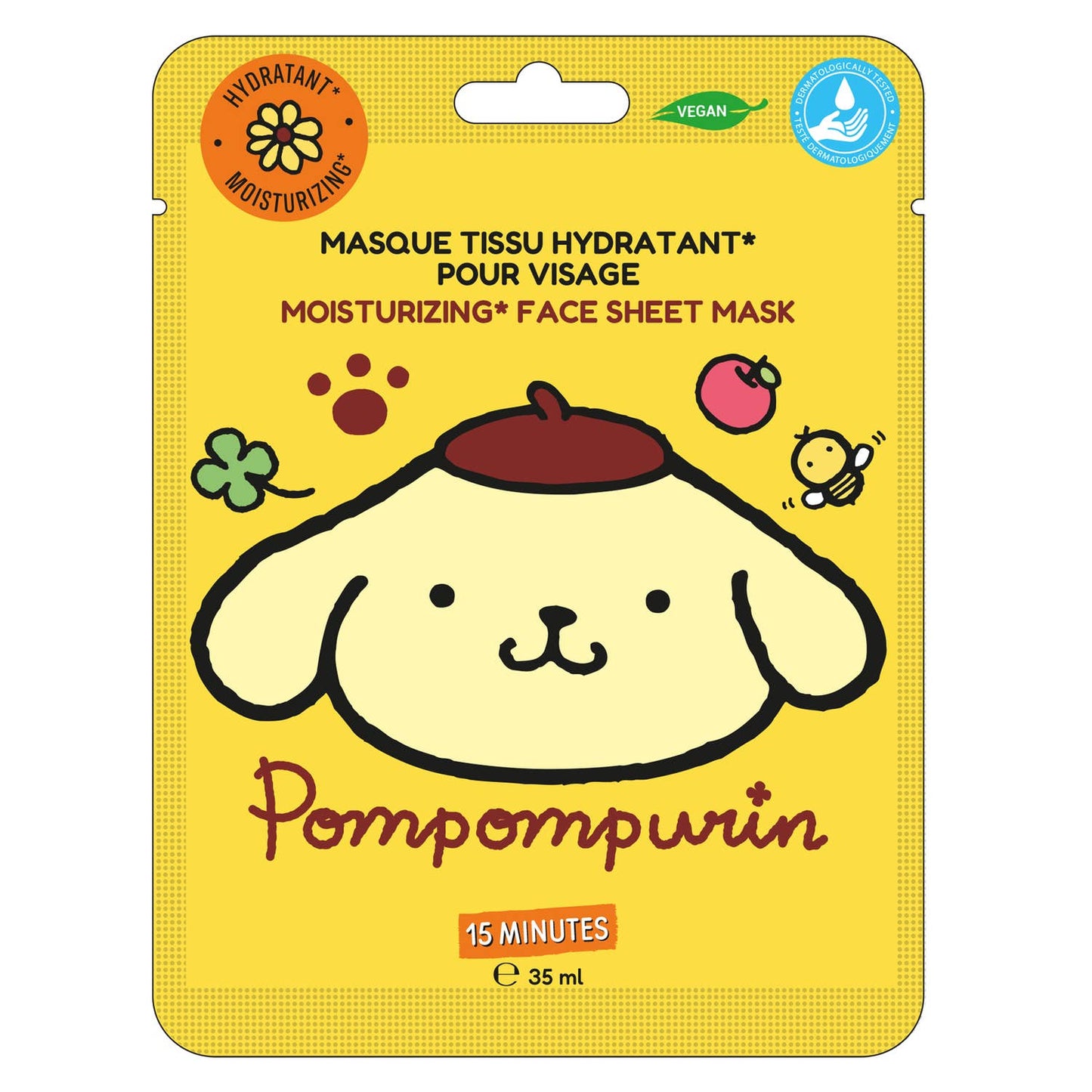 Pompompurin Moisturizing Fabric Face Mask