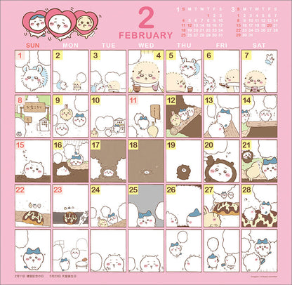 Chiikawa Comic Design Calendar 2026