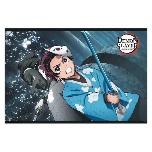 DEMON SLAYER Poster - Tanjiro Kamado & Sakonji Urokodaki