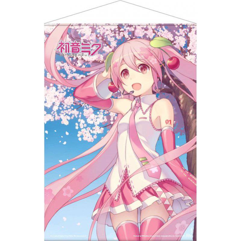 HATSUNE MIKU Kangasjuliste Cherry Blossom 50 x 70 cm