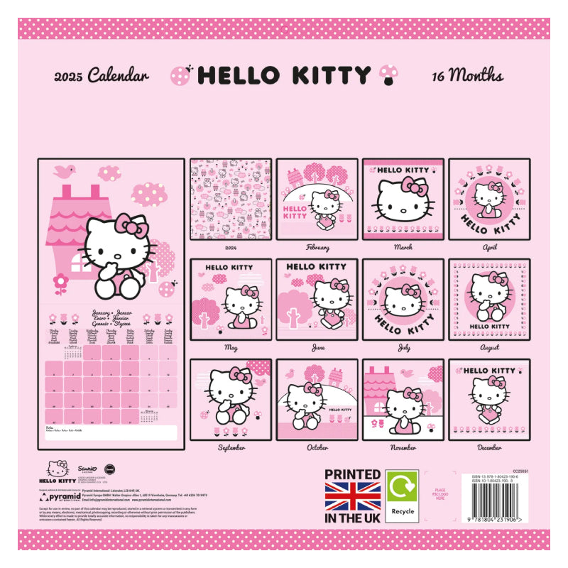 Hello Kitty Vuosikalenteri 2025