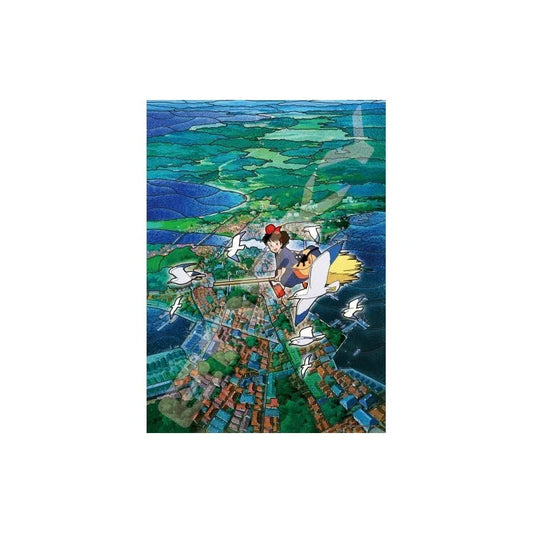 GHIBLI Kiki's Delivery Service Stained Glass Puzzle, 500 pieces