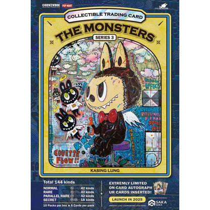 Labubu The Monsters Series 3 Collectible Chrome Trading Cards 1 Box (10 Pcs)