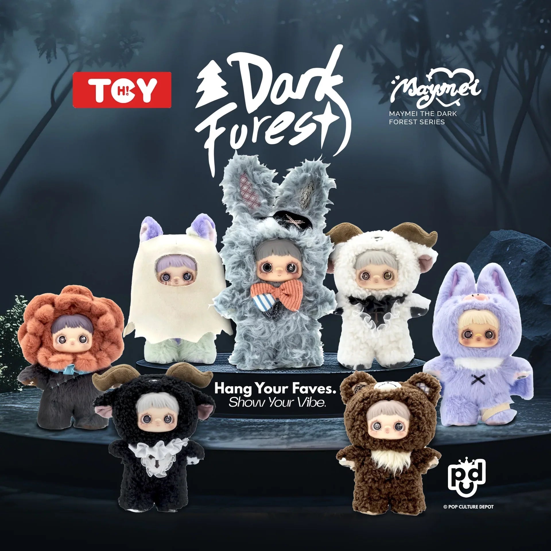 Maymei Dark Forest Series Vinyl Plush Keychain Blind Box
