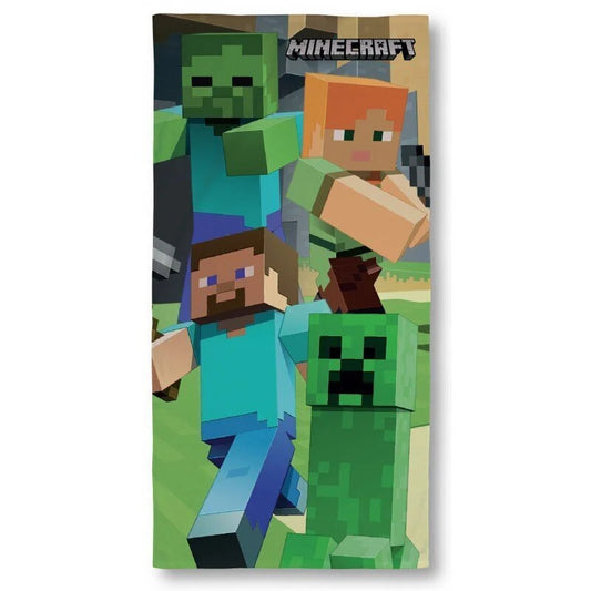 Minecraft Steve and Alex Pyyhe, 70 x 140 cm