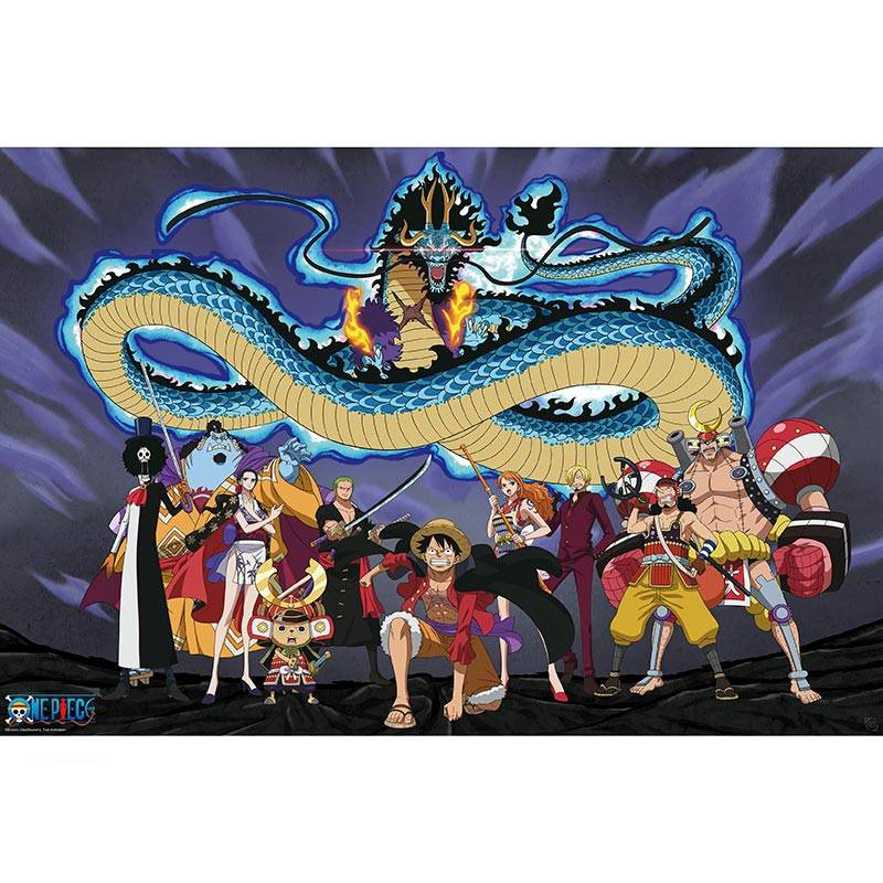 ONE PIECE - Juliste Maxi 91,5x61 - Miehistö vs. Kaido