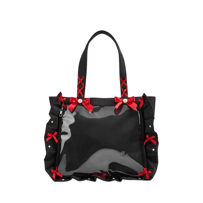 Ribbon Bow Ita Bag  Large Capacity