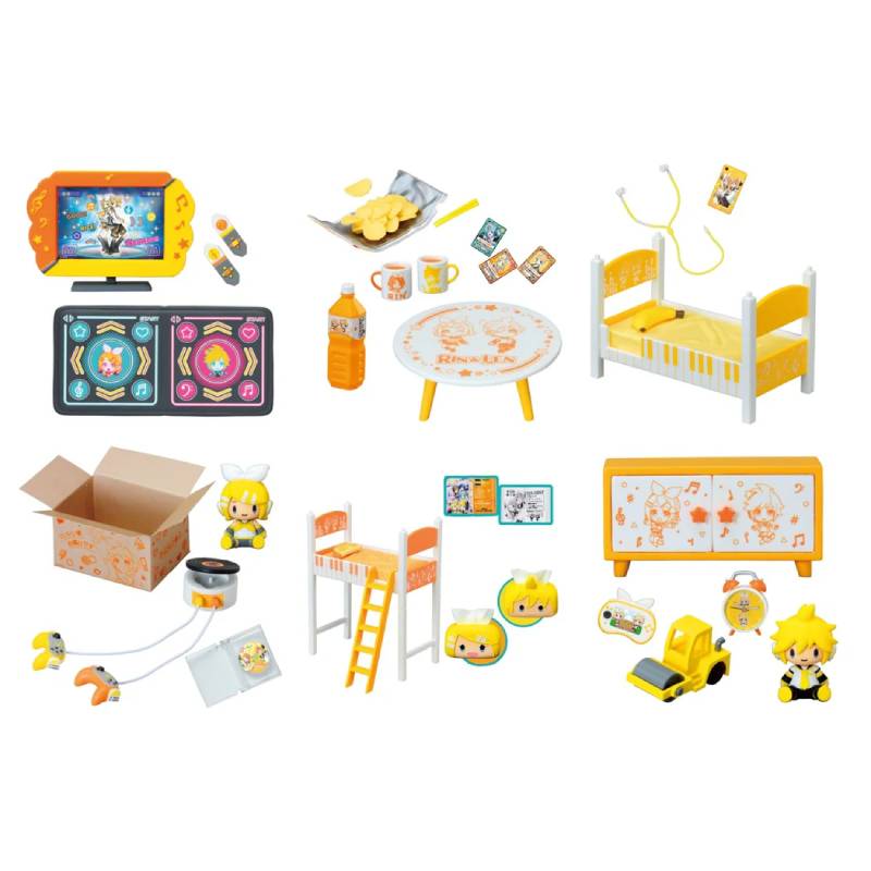 Rin and Len Kagamine mini room figurine set