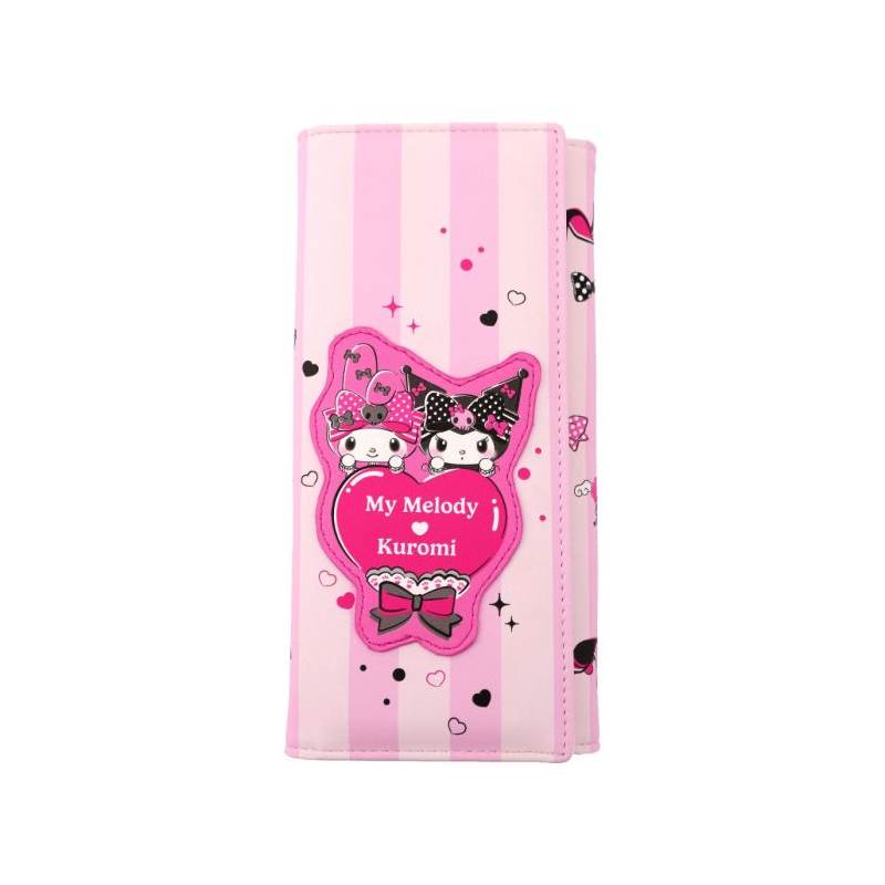 Sanrio Pink Black Party Series Kuromi & My Melody Wallet