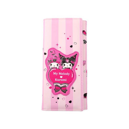 Sanrio Pink Black Party Series Kuromi & My Melody Lompakko