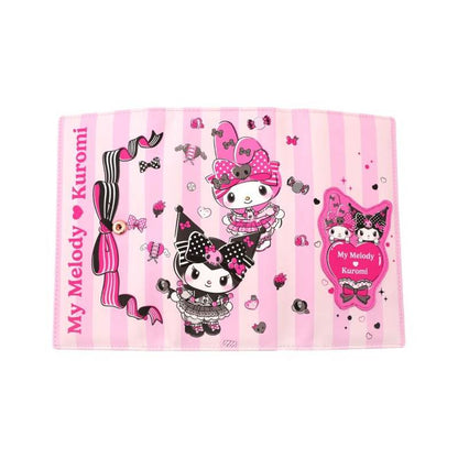 Sanrio Pink Black Party Series Kuromi & My Melody Lompakko