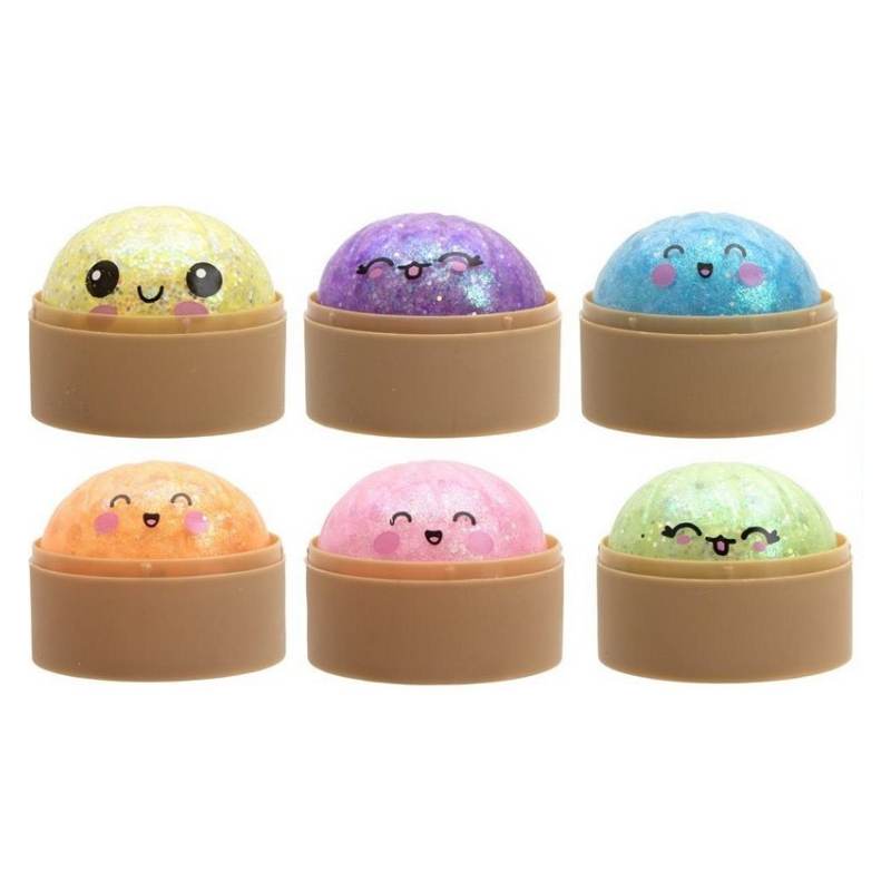 Squishy Glitter Dumplings Stress Toy
