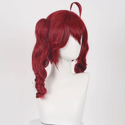 Teto Cosplay Wig Long Curly Red