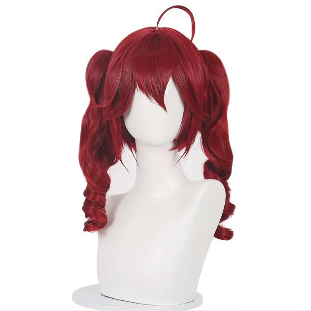Teto Cosplay Wig Long Curly Red