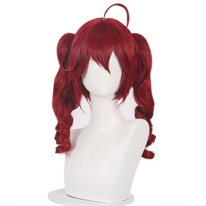 Teto Cosplay Wig Long Curly Red