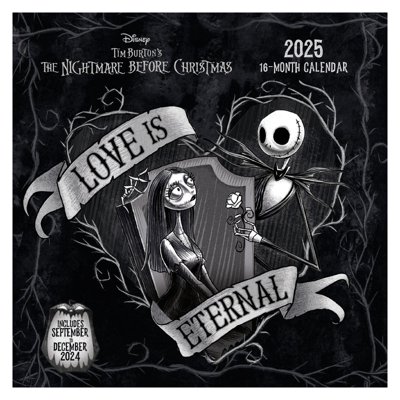 The Nightmare Before Christmas Square Calendar 2025