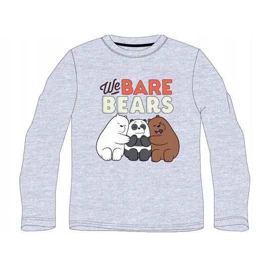 We Bare Bears Children's Long-Sleeve, Grey