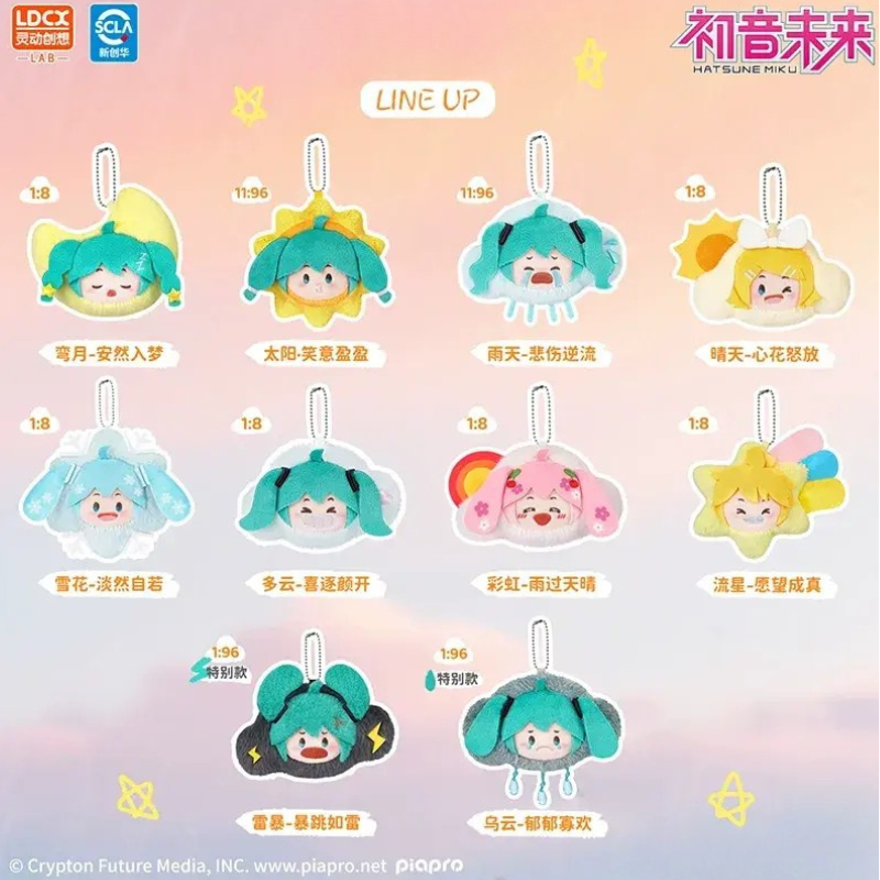 LDCX Wayaya Hatsune Miku Weather Mood Plush Blind Box