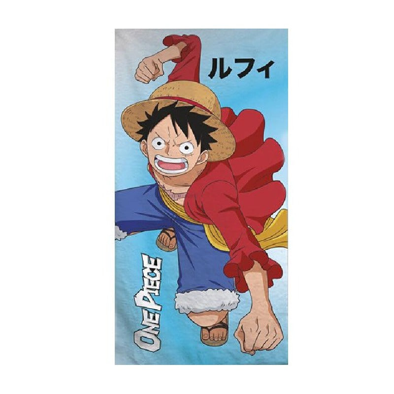 ONE PIECE Luffy rantapyyhe (nopeasti kuivuva)