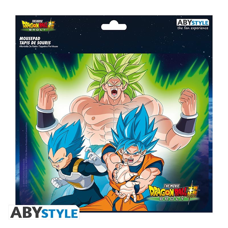 Dragon Ball Super Flexible Mousepad - Broly VS Goku & Vegeta