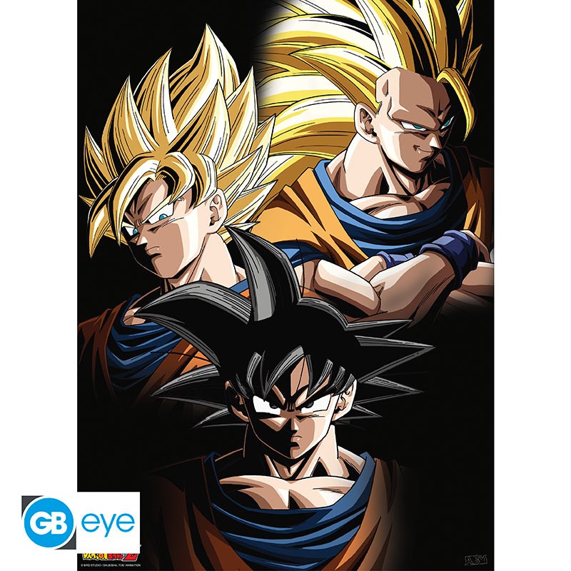 DRAGON BALL - Juliste 52x38 - Goku-muodonmuutokset