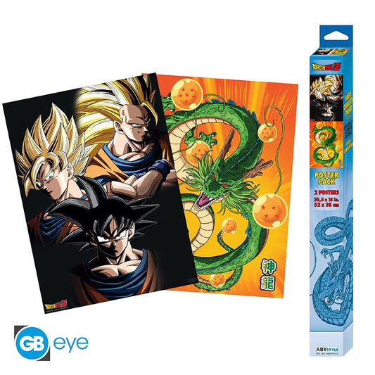 DRAGON BALL - Setti 2 julistetta 52x38 - Goku & Shenron