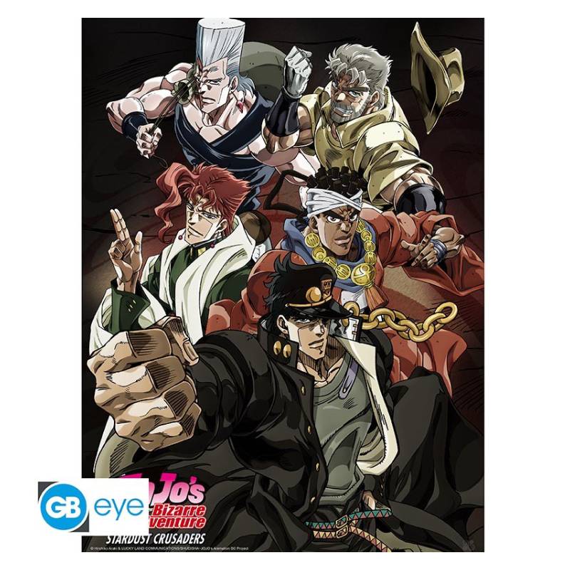 Jojo's Bizarre Adventure Stardust Crusaders Juliste, 52 x 38 cm