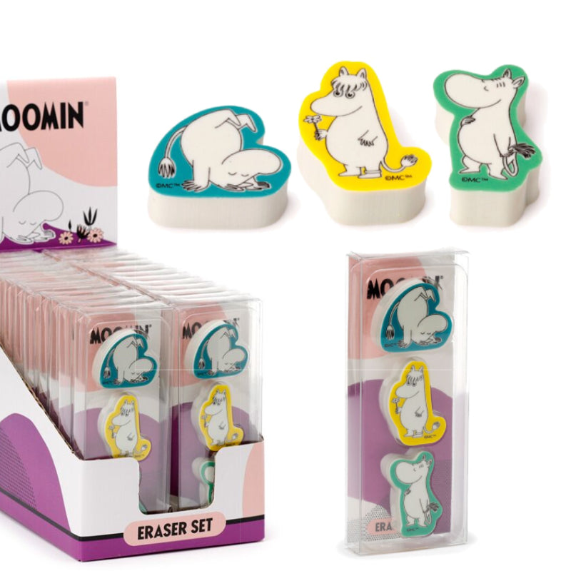 MOOMIN Eraser set - 3 pcs