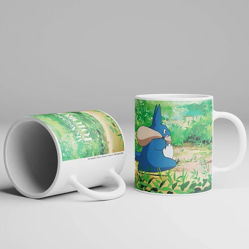 Mug Ghibli Totoro Blue and White