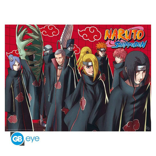 NARUTO Akatsuki Red Poster, 52 x 38 cm