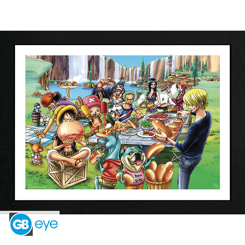 ONE PIECE Kehystetty Printti - Hot-Dog Party (30x40)