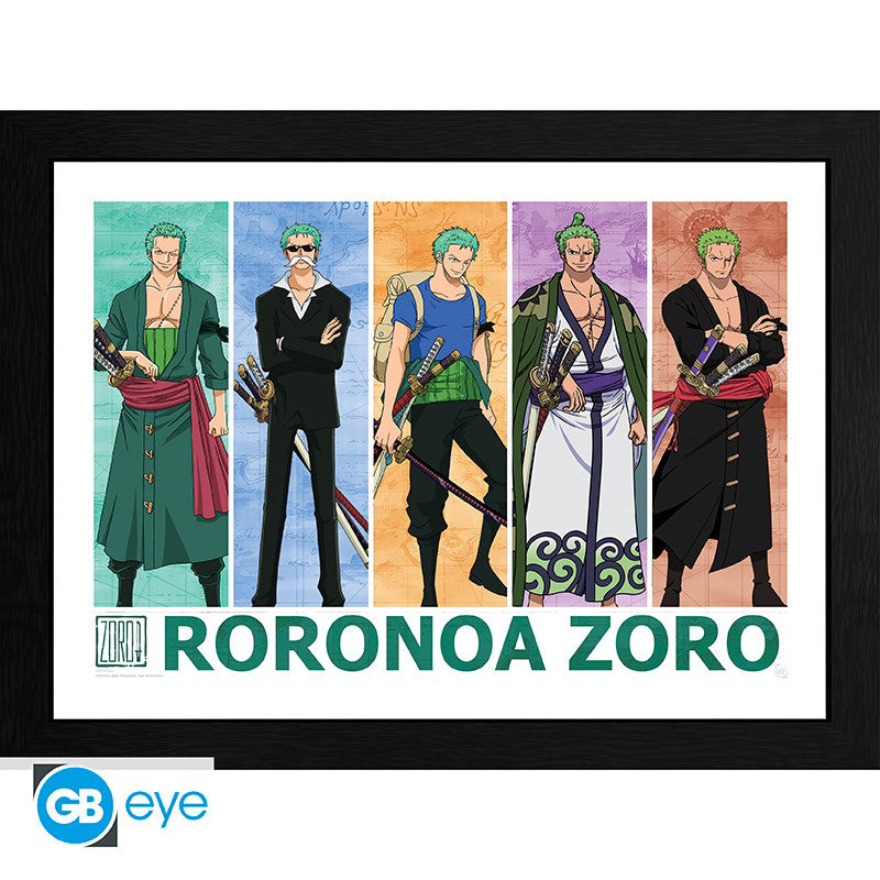 ONE PIECE Framed Print - Pirate Hunter Zoro (30x40)