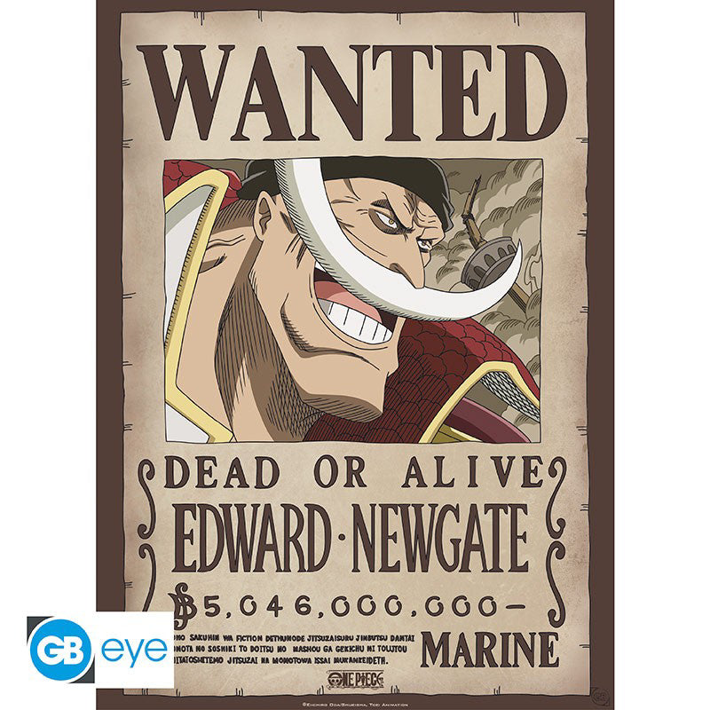 ONE PIECE Edward Newgate Wanted Poster, 52 x 38 cm