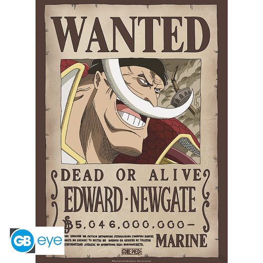 ONE PIECE Whitebeard Wanted Poster, 52 x 38 cm